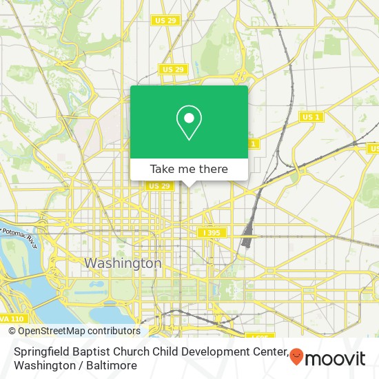 Springfield Baptist Church Child Development Center map