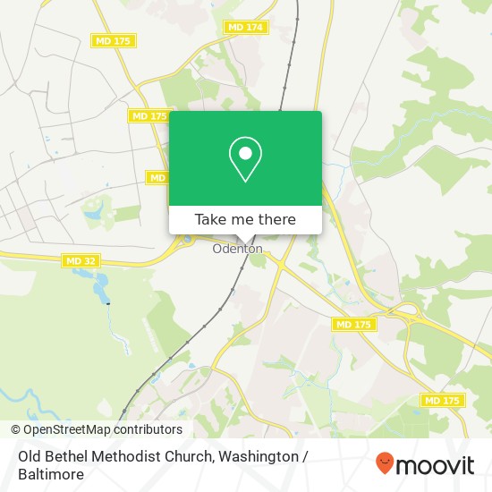 Mapa de Old Bethel Methodist Church