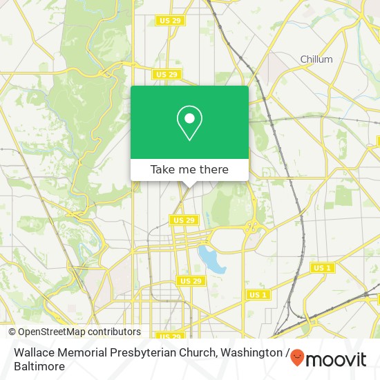 Mapa de Wallace Memorial Presbyterian Church