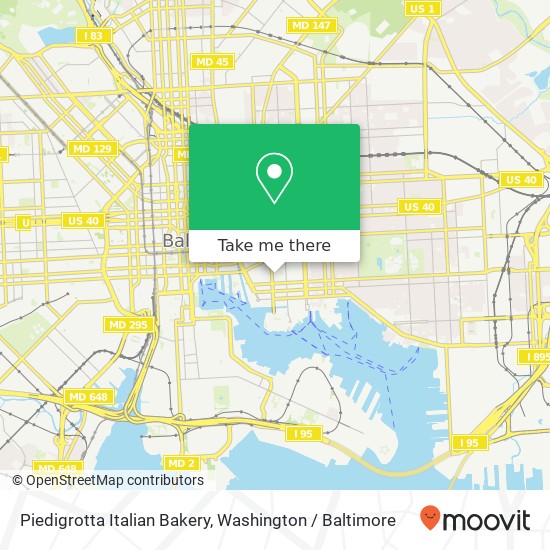 Piedigrotta Italian Bakery map