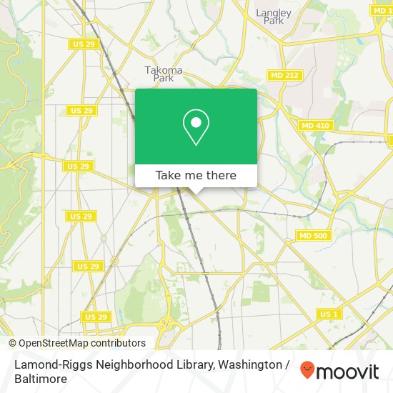 Lamond-Riggs Neighborhood Library map