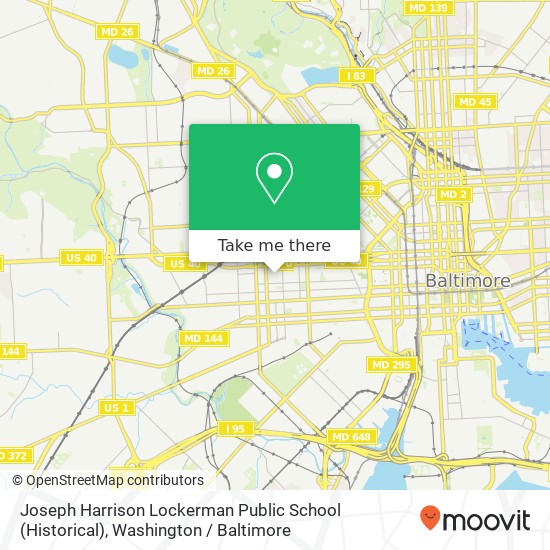 Mapa de Joseph Harrison Lockerman Public School (Historical)