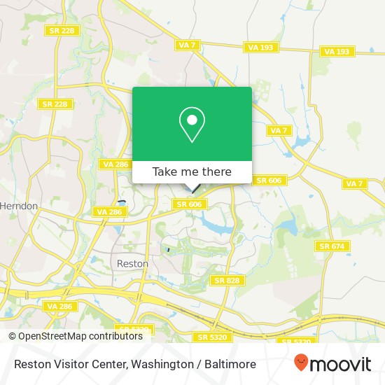 Reston Visitor Center map