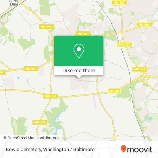 Bowie Cemetery map