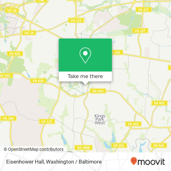 Eisenhower Hall map