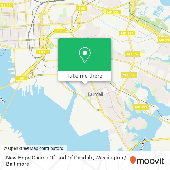 Mapa de New Hope Church Of God Of Dundalk