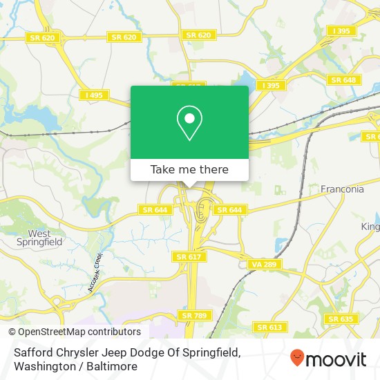 Safford Chrysler Jeep Dodge Of Springfield map