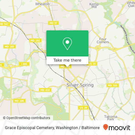 Grace Episcopal Cemetery map