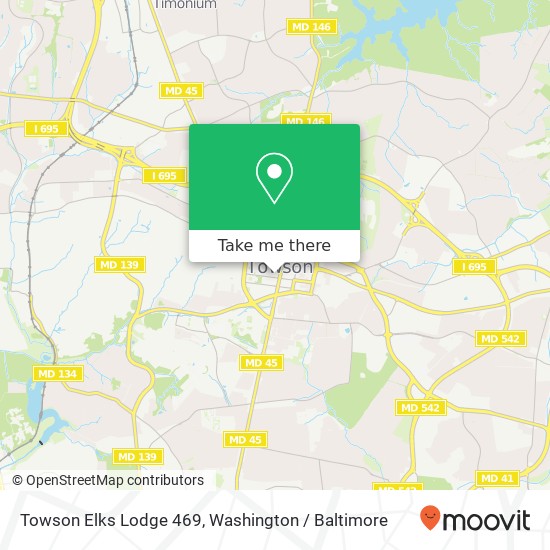 Mapa de Towson Elks Lodge 469