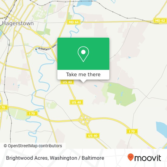 Mapa de Brightwood Acres