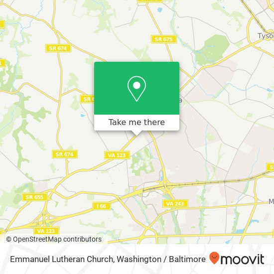 Emmanuel Lutheran Church map