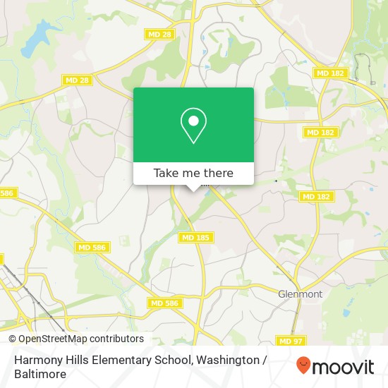 Mapa de Harmony Hills Elementary School