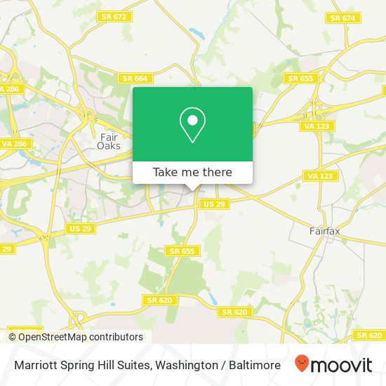 Mapa de Marriott Spring Hill Suites