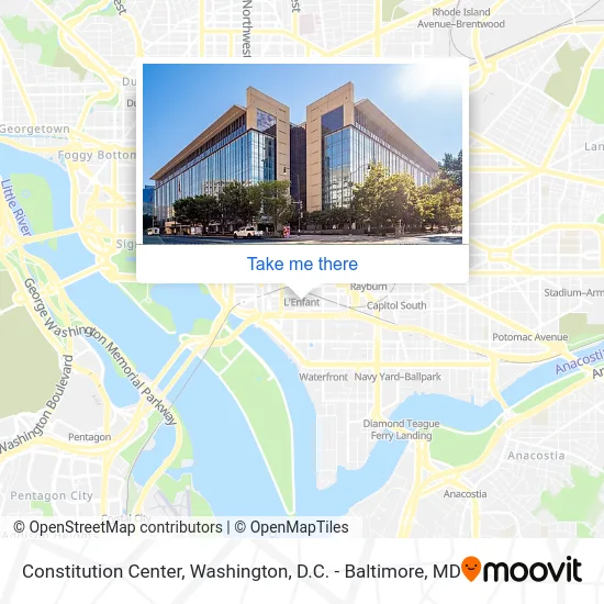 Constitution Center map