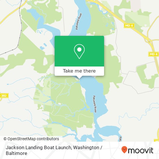 Jackson Landing Boat Launch map
