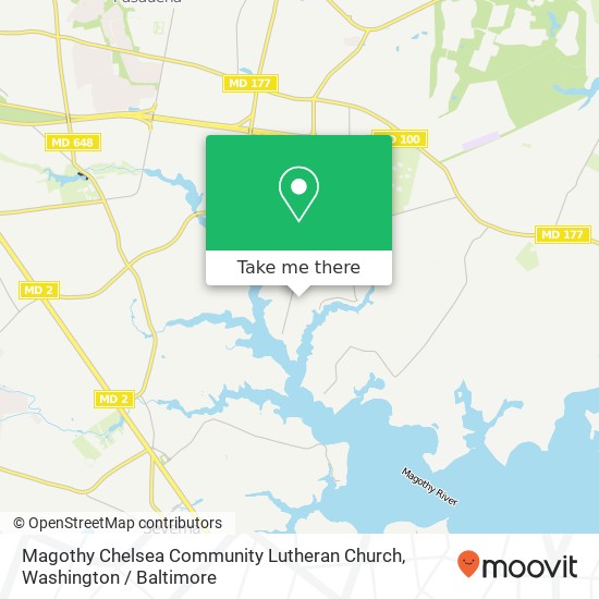 Magothy Chelsea Community Lutheran Church map