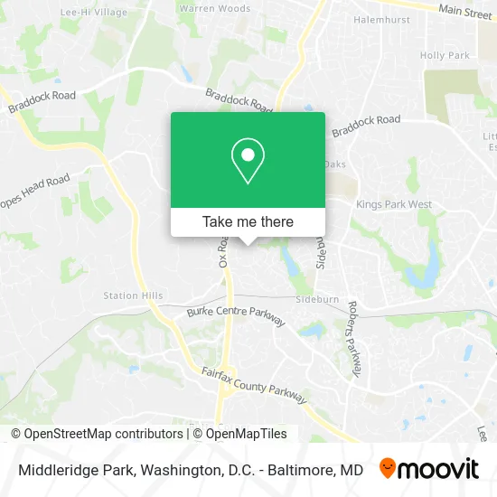 Middleridge Park map