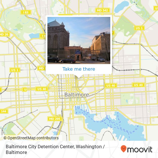 Mapa de Baltimore City Detention Center