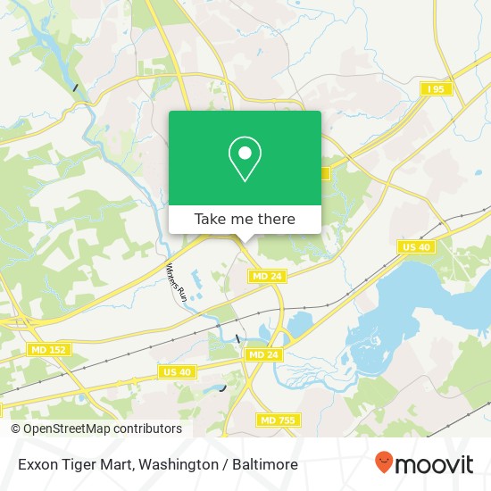 Exxon Tiger Mart map