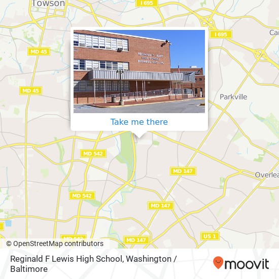 Reginald F Lewis High School map