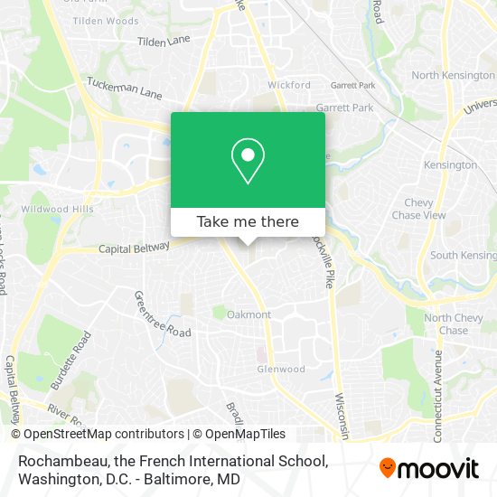 Rochambeau, the French International School map