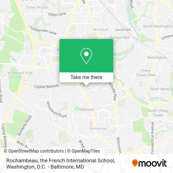 Rochambeau, the French International School map