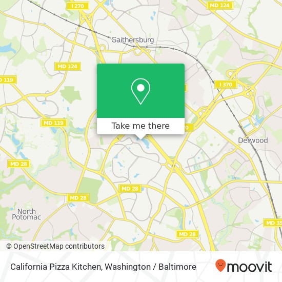 California Pizza Kitchen map