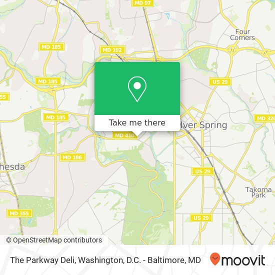 Mapa de The Parkway Deli