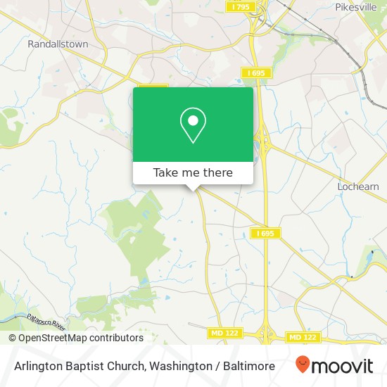 Mapa de Arlington Baptist Church