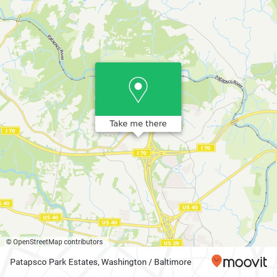 Patapsco Park Estates map