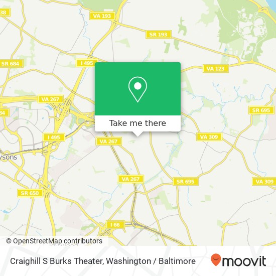 Craighill S Burks Theater map