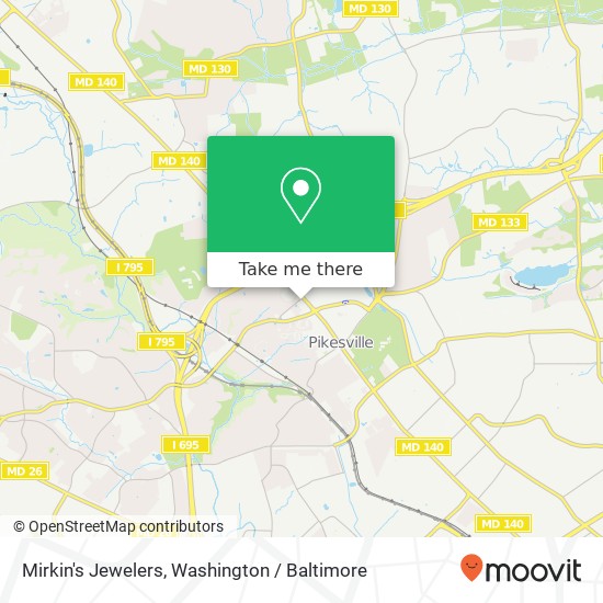 Mapa de Mirkin's Jewelers