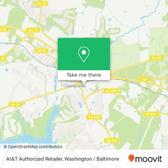 Mapa de At&T Authorized Retailer