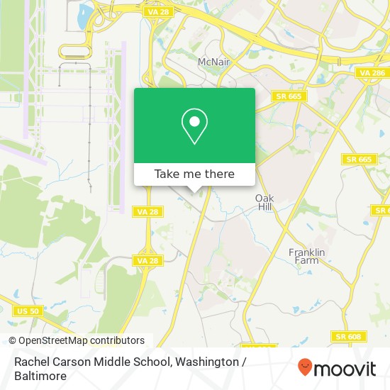 Rachel Carson Middle School map