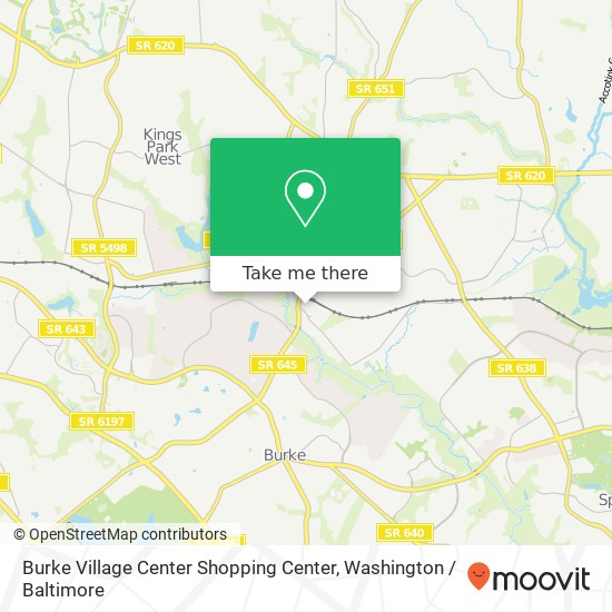 Burke Village Center Shopping Center map
