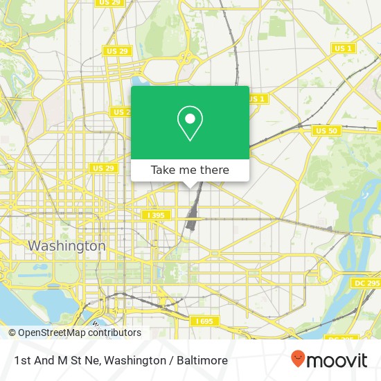 1st And M St Ne map