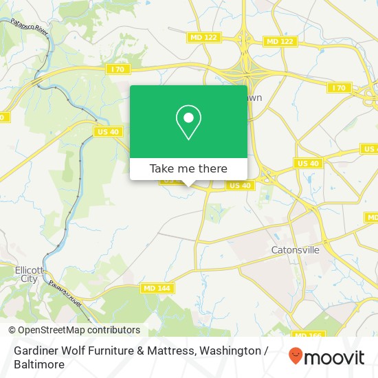 Gardiner Wolf Furniture & Mattress map