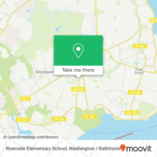 Riverside Elementary School map