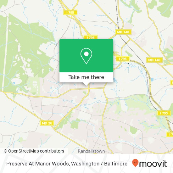 Mapa de Preserve At Manor Woods