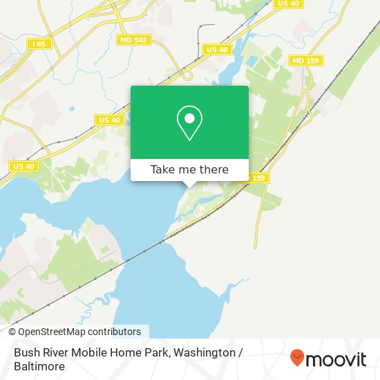 Mapa de Bush River Mobile Home Park