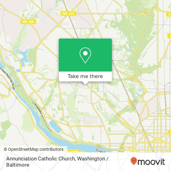 Annunciation Catholic Church map