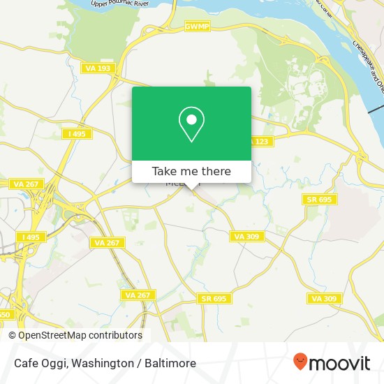 Mapa de Cafe Oggi