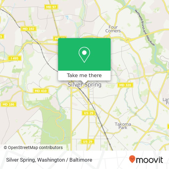 Mapa de Silver Spring