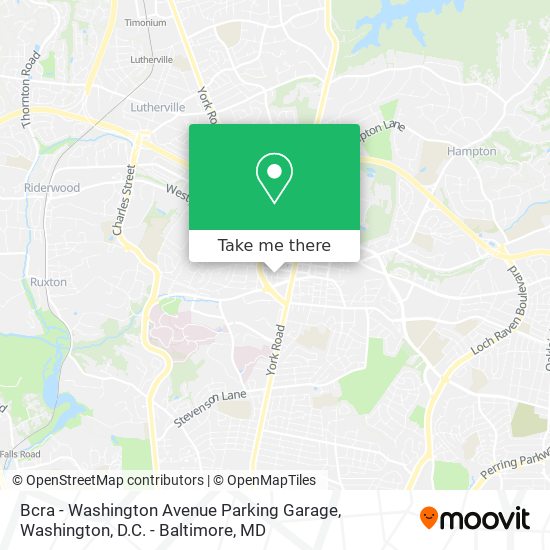 Bcra - Washington Avenue Parking Garage map