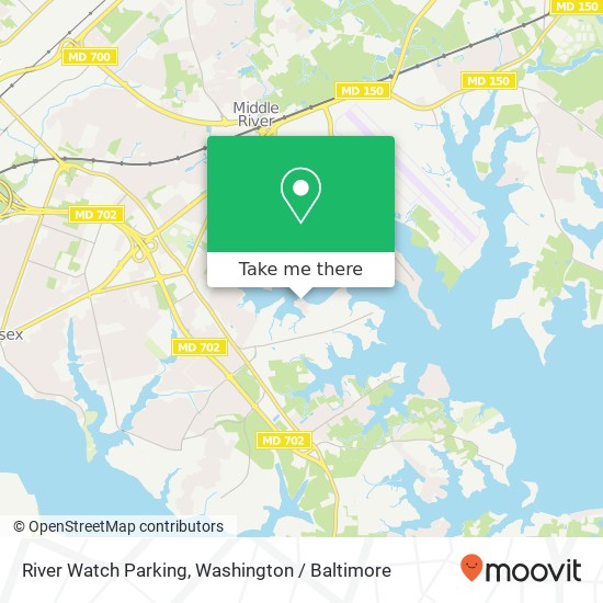 River Watch Parking map