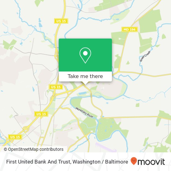 First United Bank And Trust map