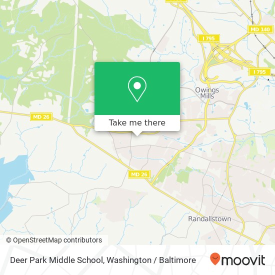 Mapa de Deer Park Middle School