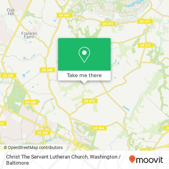 Mapa de Christ The Servant Lutheran Church