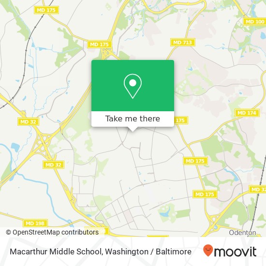 Mapa de Macarthur Middle School