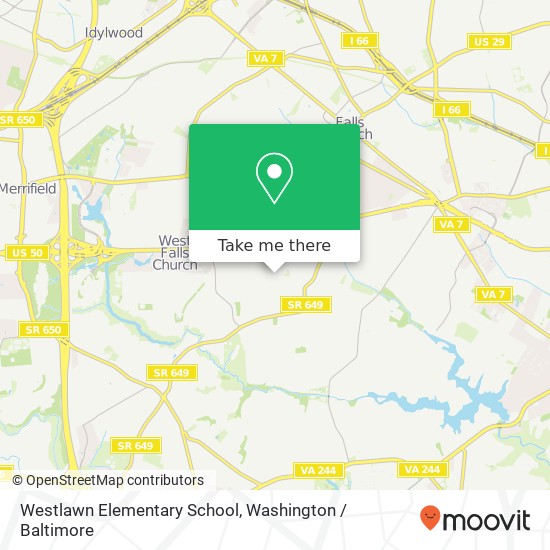 Westlawn Elementary School map